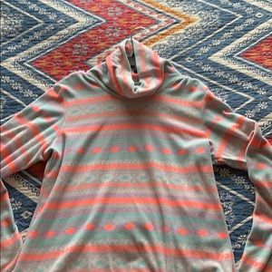 Columbus fleece turtleneck sweater